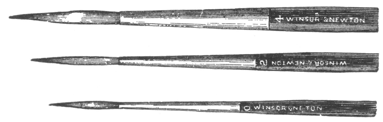 Brushes.&mdash;Red Sable, Round