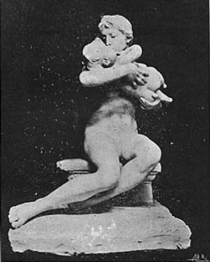 Beijo materno (grupo em gesso)―Fernandes de
S&aacute;