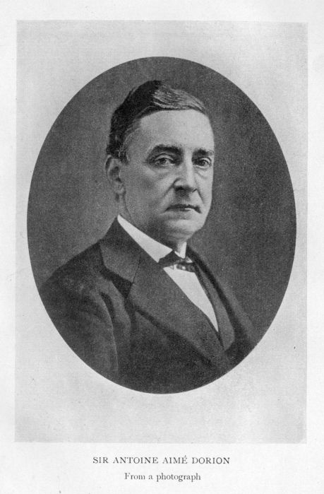 SIR ANTOINE AIM� DORION From a photograph