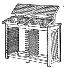 Fig. 23. Double Stand with working cases held on iron
brackets.