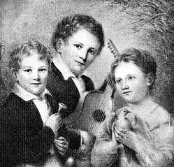 JULIA WARD AND HER BROTHERS, SAMUEL AND HENRY

From a miniature by Anne Hall