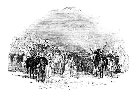 Meeting of Shahriy&aacute;r and Sh&aacute;h-Zem&aacute;n