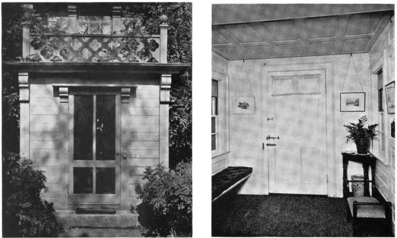 Plate XI.&mdash;Entrance Door, Pickering House; Entrance Door in the Pickering House.