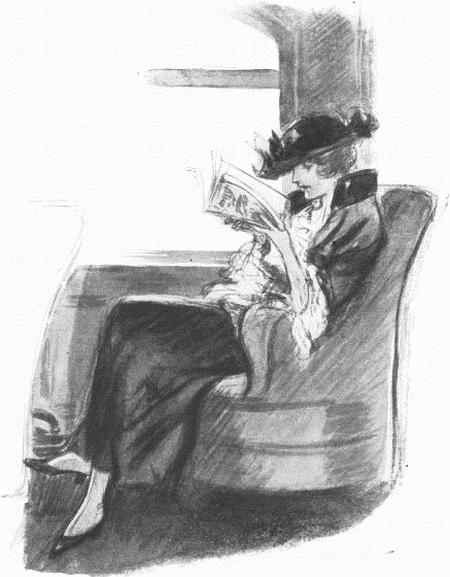 We made believe we wanted to go out and smoke. And as we left
our seats she made believe she didn't know that we were going