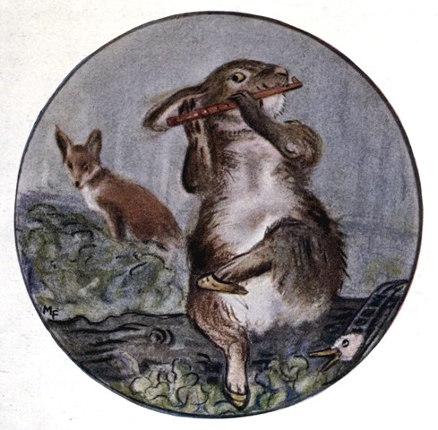 SO DUCK CRAWLED UNDER THE OVER-TURNED BASKET AND SAT
VERY STILL