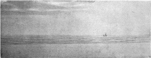 PHOTOGRAPH TAKEN BY THE MATE OF THE "MIOSEN" IN LATITUDE 30,
LONGITUDE 82, SHOWING THE DIFFERENT ASPECT OF THE GREAT RIVER AND THE
OCEAN.
