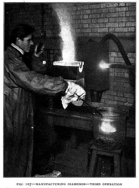 FIG. 107&ndash;MANUFACTURING DIAMONDS&mdash;THIRD OPERATION