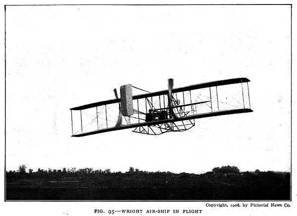 FIG. 95&ndash;WRIGHT AIR-SHIP IN FLIGHT