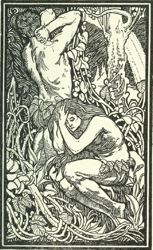 &mdash;"Nor wringing hands,
Nor sad lament, nor cries avail the pair."