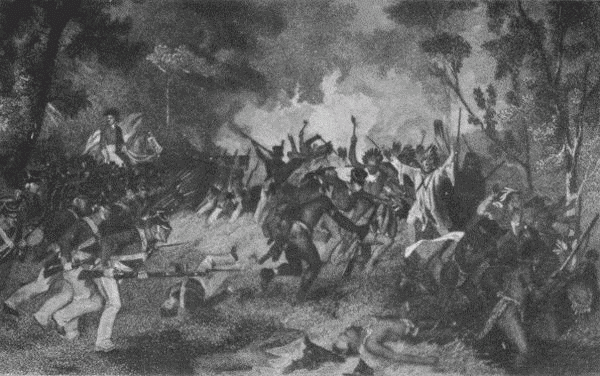 The battle of Tippecanoe.
From a print in the New York Public Library.