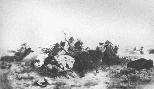 "BUFFALO HUNT"

Carl Wimar, 1860