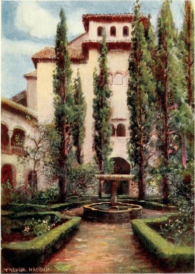 GRANADA&mdash;THE GENERALIFE: COURT OF THE CYPRESSES