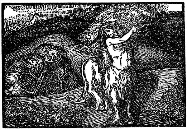 FROM MR. STURGE MOORE'S 'THE CENTAUR.'

REPRODUCED BY PERMISSION OF MR. RICKETTS.