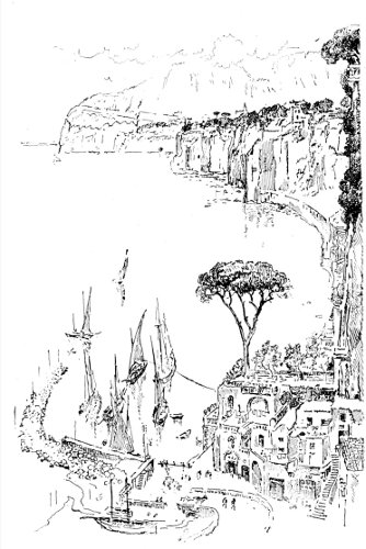 THE HARBOUR, SORRENTO. BY JOSEPH PENNELL.
FROM HOWELL'S "ITALIAN JOURNEYS."

BY LEAVE OF MR. HEINEMANN.