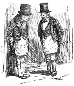 Waiting for customers.