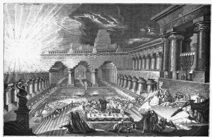 Belshazzar's Feast. By John Martin. Exhibited at the
British Institution in A.D. 1821.