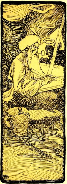 Omar writing his Rubaiyat.