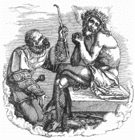 FIG. 42.&mdash;Christ Mocked. Vignette to Dürer’s “Smaller
Passion.”