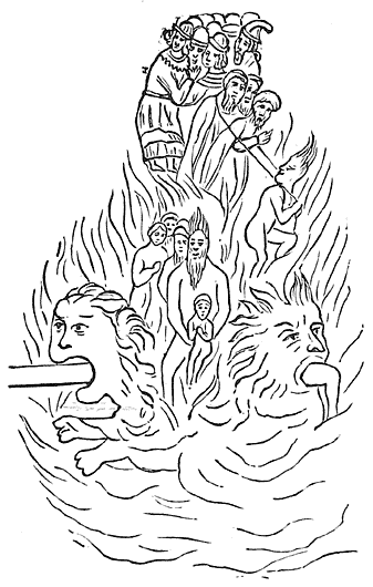 Fig 9.&mdash;Procession of the Serpent of Sins.