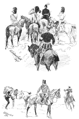 Aldershot Manœuvres.
The Enemy in sight.