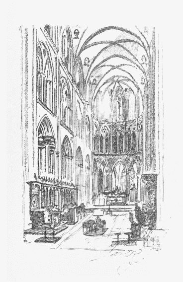 The Choir of Bayeaux Cathedral (1210-1260). Typical of
Normandy’s Elaborate Gothic.