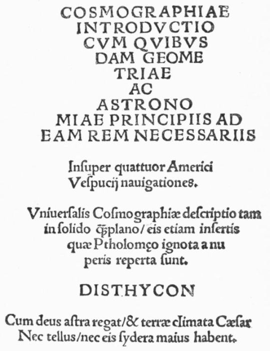 TITLE OF THE COSMOGRAPHI� INTRODUCTIO.