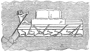 Fig. 74.&mdash;Transport of Stone. Relief from Coyundjic.
