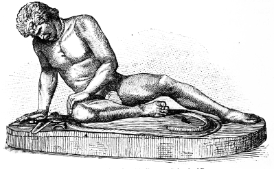 Fig. 236.&mdash;The So-called Dying Gladiator. School of
Pergamon.