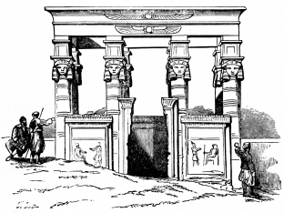 Fig. 22.&mdash;Chapel upon the Platform of the Temple of
Dendera.