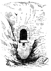 Fig. 52.&mdash;Mouth of a Channel under the
Northwestern Palace, Nimrud.