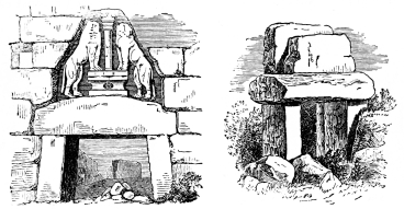 Fig. 126.&mdash;Gate of the Lions at Mykenæ.