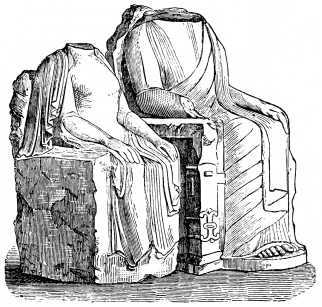 Fig. 193.&mdash;Statues from Miletos. British Museum.