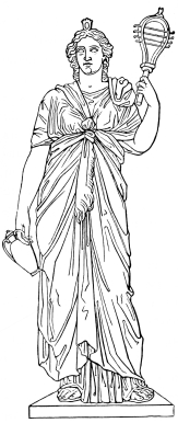 Fig. 296.&mdash;Statue of Isis. (Museum of Naples.)