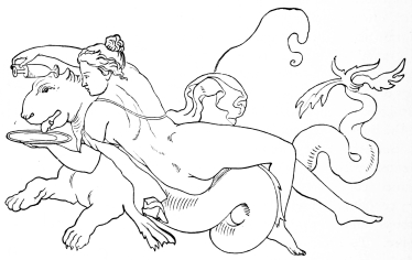 Fig. 308.&mdash;Wall-painting from Herculaneum.