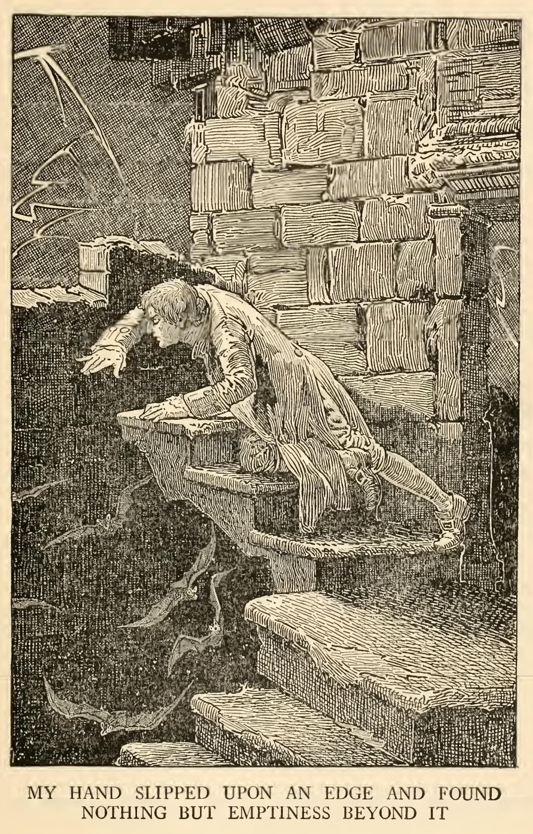 My hand slipped upon an
edge and found nothing but emptiness beyond it