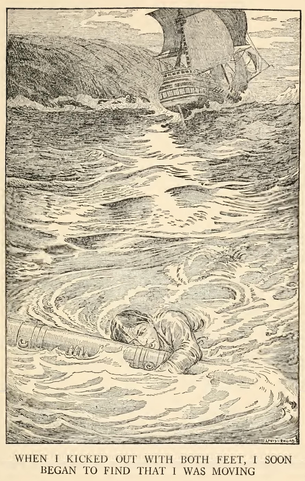 When I kicked out with
both feed, I soon began to find that I was moving