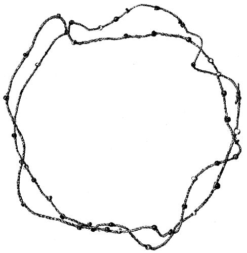 Fig.
438.&mdash;Two-strand medicine cord (Apache).