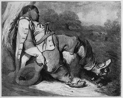 Der D&auml;umling zieht dem
schlafenden Riesen die Stiefel aus