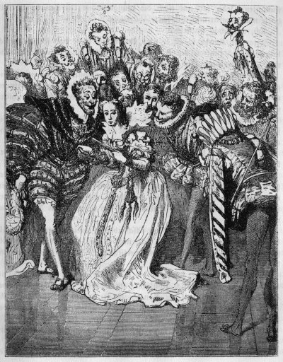 Aschenbr&ouml;del wird auf
dem Ball bewundert