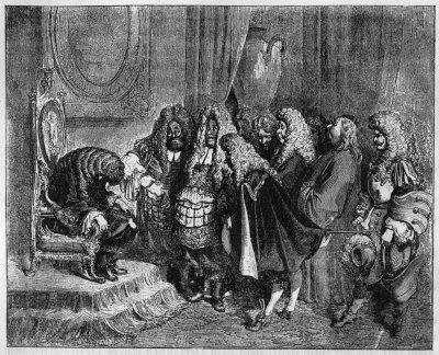 Der hohe Rat beim traurigen K&ouml;nig