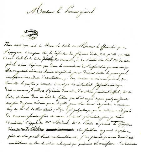 Lettre de Boucly � Delangle