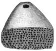 No. 217. Terra-cotta Handle of a Trojan Brush, with the
holes in which the bristles have been fixed. (10 M.).