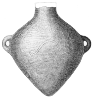 No. 228. Terra-cotta Vase, with a curious Decoration.
From the upper and later House above the Scæan Gate (6 M.).