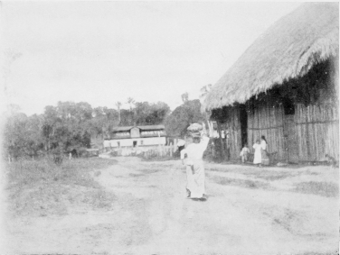 NATIVE WOMEN AND HUT AT IQUITOS.

[To face p. 196.