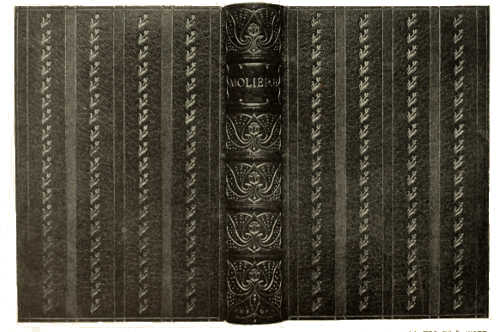 BOOKBINDING IN GREEN LEVANT MOROCCO, WITH GOLD TOOLING.
DESIGNED BY T. TURBAYNE, EXECUTED BY P. WARD (OXFORD UNIVERSITY PRESS)