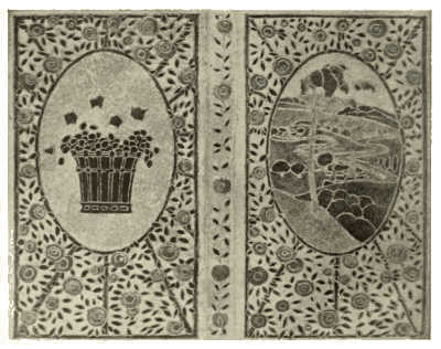 BOOKBINDING IN PARCHMENT, TOOLED AND COLOURED. BY ANDRÉ
MARE