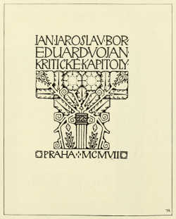 TITLE-PAGE DESIGNED BY J. BENDA. PUBLISHED BY HEJDA A
TUČEK, PRAGUE
