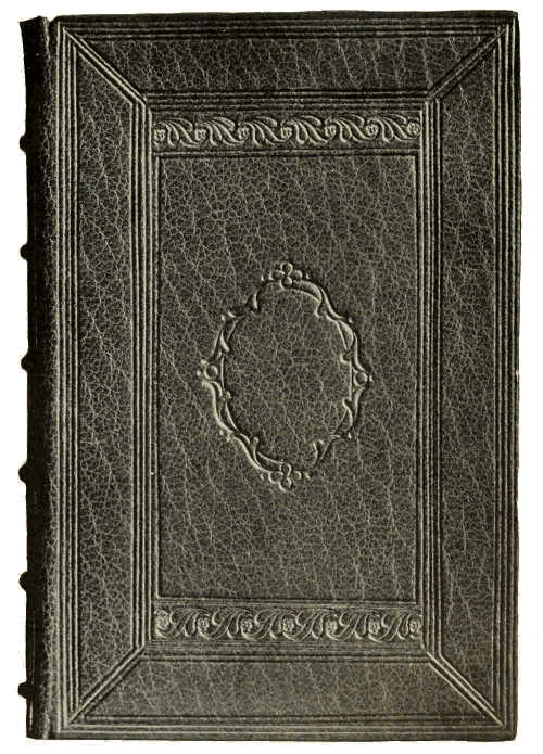 BOOKBINDING IN APPLE-GREEN LEVANT MOROCCO, WITH BLIND
AND GOLD TOOLING. BY R. DE COVERLY AND SONS