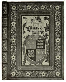 BOOKBINDING IN GREEN LEVANT MOROCCO, WITH INLAY AND GOLD
TOOLING BY F. SANGORSKI AND G. SUTCLIFFE