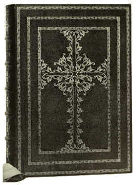 BOOKBINDING IN BLACK SHAGREEN, WITH EMBOSSED GOLD
ORNAMENTATION DESIGNED BY RUDOLPH GEYER, EXECUTED BY ALBERT GÜNTHER